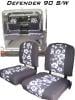 Land Rover Defender Pattern Seat Covers - Rear Seats