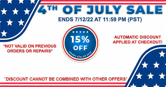 4th Of July Sale 15% OFF