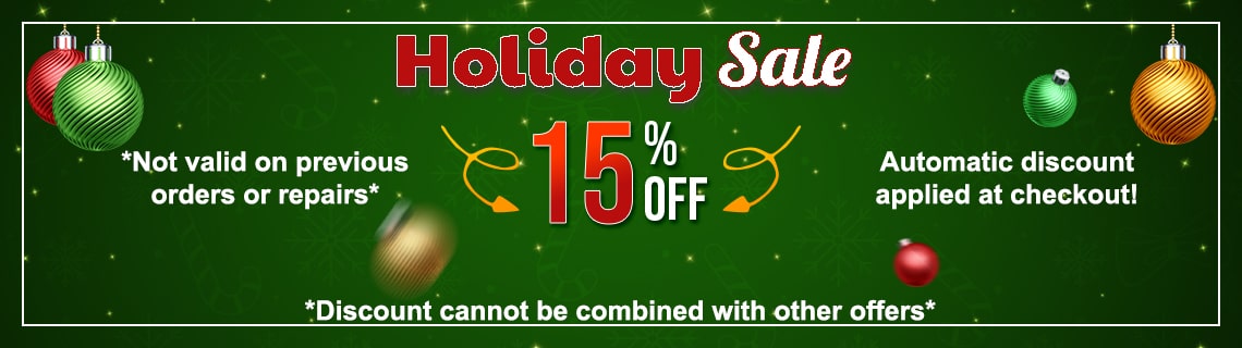 Holiday Sale 15% Off