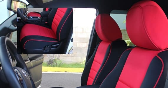 WATERPROOF SUZUKI SJ EXTRA HEAVY DUTY CAR SEAT COVERS PROTECTORS X2 