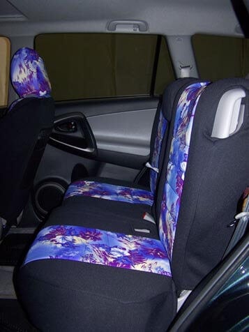 Toyota Rav4 Pattern Seat Covers Rear Seats Wet Okole - Waterproof Seat Covers For Toyota Rav4