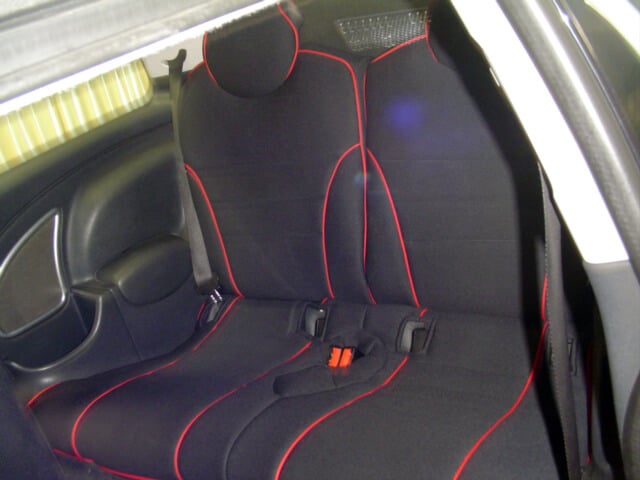 Mini Cooper Full Piping Seat Covers - Rear Seats