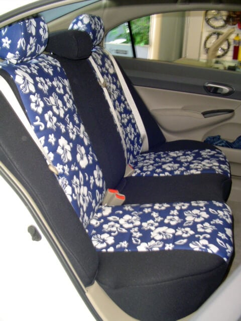 Honda Civic Pattern Seat Covers - Rear Seats