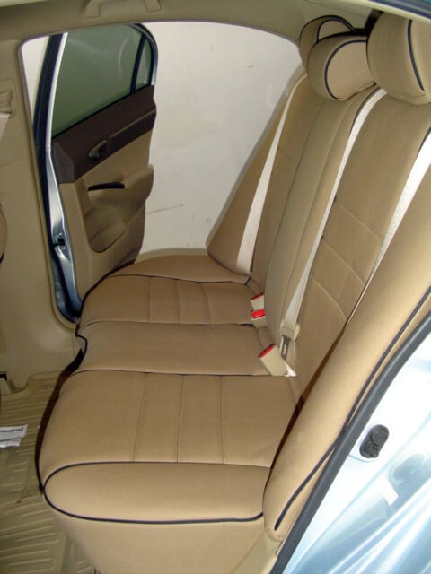 Honda Civic Full Piping Seat Covers - Rear Seats