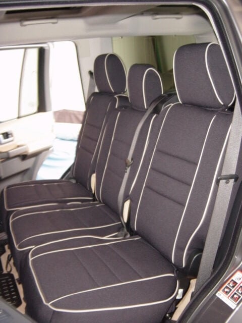 Land Rover LR3 Full Piping Seat Covers - Rear Seats