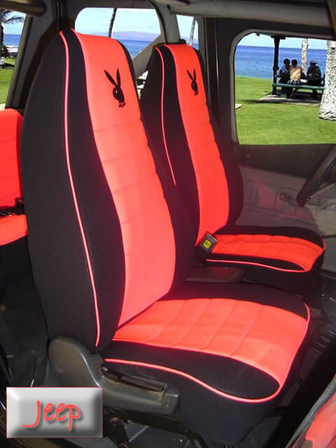 Jeep Wrangler Full Piping Seat Covers 91 06 High Back Wet Okole - Jeep Wrangler Pink Seat Covers