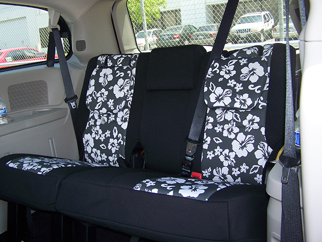 Dodge Caravan Pattern Seat Covers - Rear