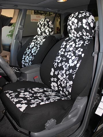 13-17 Seat Covers Heavy Duty Front Black Waterproof to fit  Toyota Rav-4 