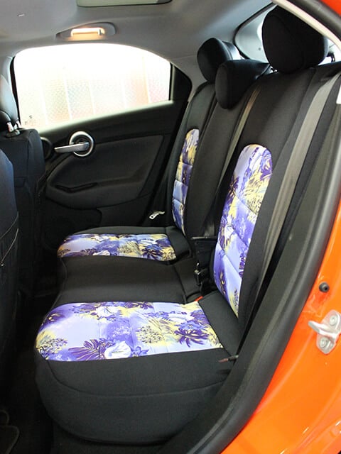 Fiat 500X Pattern Seat Covers - Rear