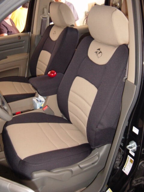 Custom Seat Covers for Honda Ridgeline Front Low Back Seats Charcoal Diamond