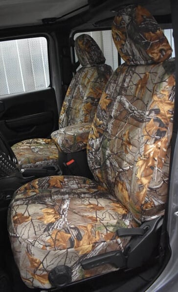 Jeep Wrangler Realtree Seat Covers Front Seats 2007 2018 Wet Okole - Camouflage Seat Covers For Jeep Wrangler