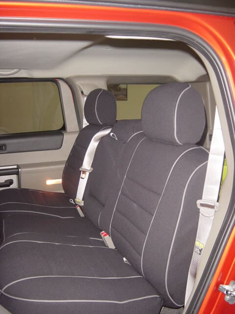 Hummer H2 Full Piping Seat Covers Rear Seats Wet Okole Hawaii - Hummer H2 Seat Covers