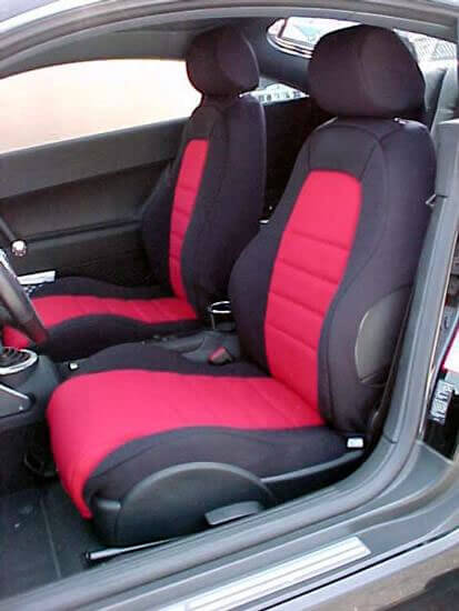 Red Black Modern Look Pair Front Pair Car Seat Covers for Audi TT